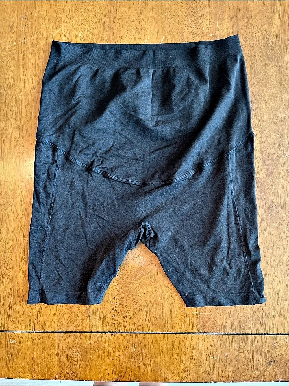 Black Maternity Biker Shorts Size Large